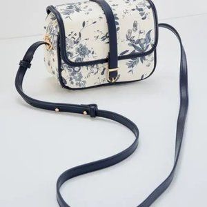 Fable- Charlotte Camera Bag in Blooming Blue-Made in England!